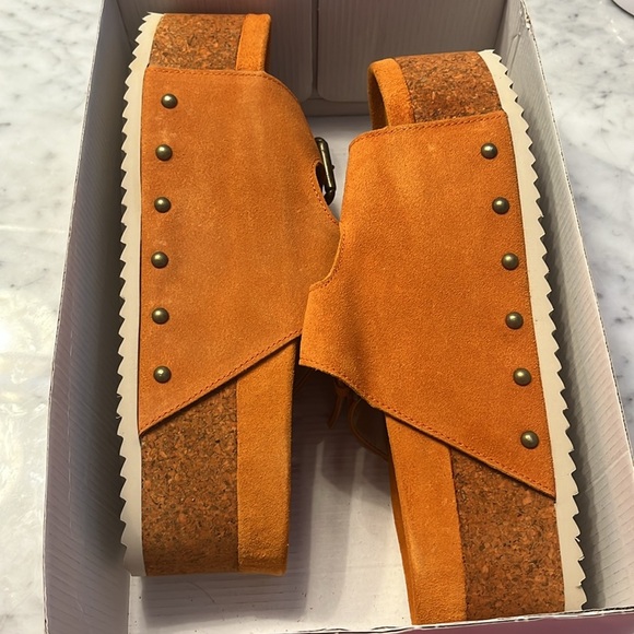 Free People x Intentionally Rule Breaker Flatform Sandals Size 9.5 NIB - Picture 7 of 12